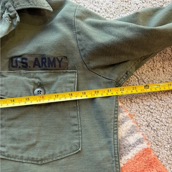 Vintage Surplus Military Army Green Button-Up Shirt Jacket - Picture 3 of 5